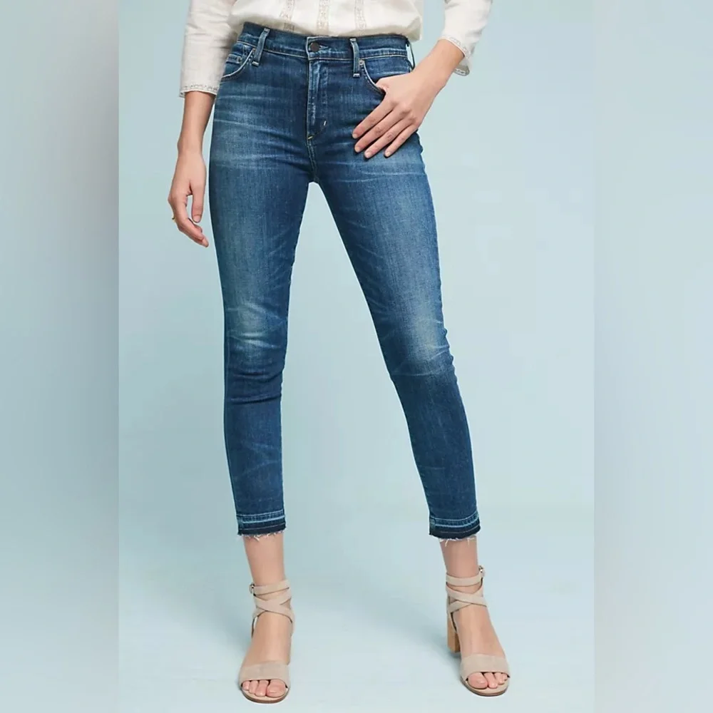 NWT Citizens of Humanity Rocket Crop High-Rise Skinny Jeans SZ 25 Z374